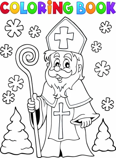Livre A Colorier Saint Nicolas Theme 1 Image Vectorielle Par Clairev C Illustration Livre A Colorier Saint Nicolas Theme 1 Image Vectorielle Par Clairev C Illustration