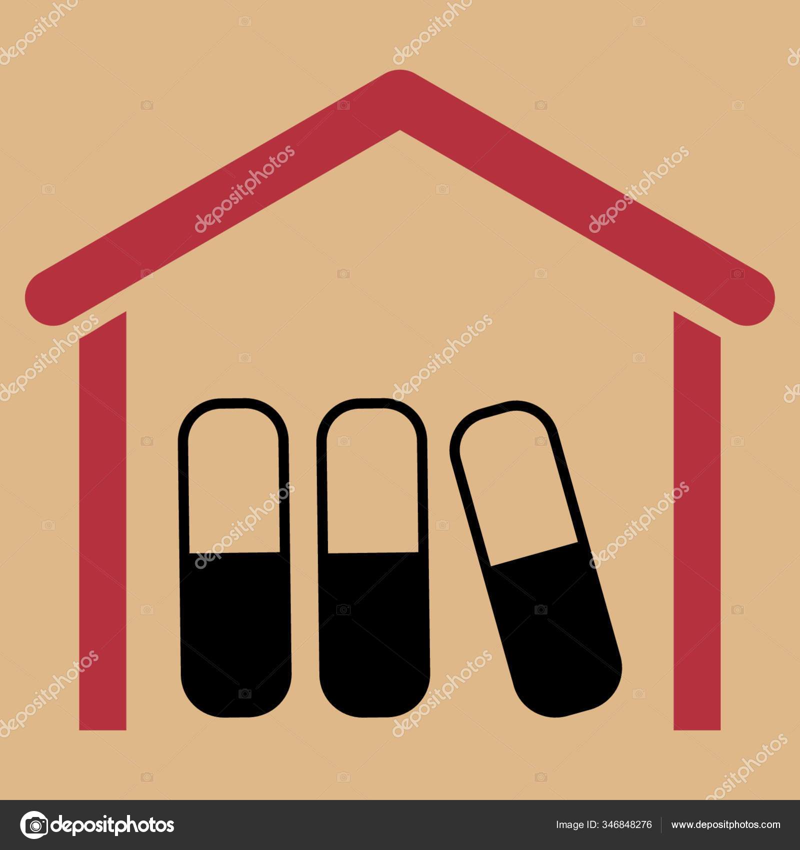 Drogue Icone Vectorielle Garage Style Bicolore Symbole Plat Couleurs Bleu Image Vectorielle Par Yayimages C Illustration