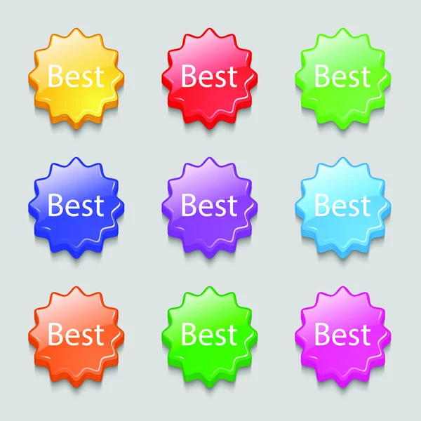 Best Seller Teken Icoon Best Seller Award Symbool Symbolen Negen — Stockvector