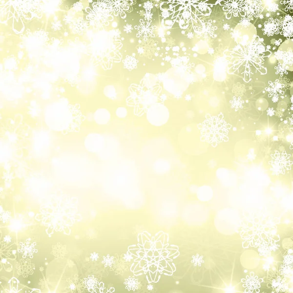 Illustration Résumé Abstrait Golden Christmas Fond Hiver Copyspace — Image vectorielle