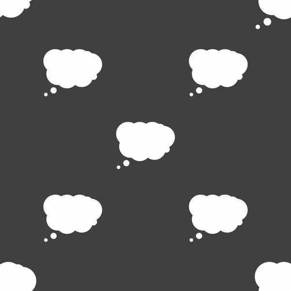 Wolkenzeichen Symbol Datenspeichersymbol Nahtloses Muster Auf Grauem Hintergrund Vektorillustration — Stockvektor