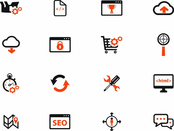 Seo Desarrollo Simplemente Iconos Para Web — Vector de stock