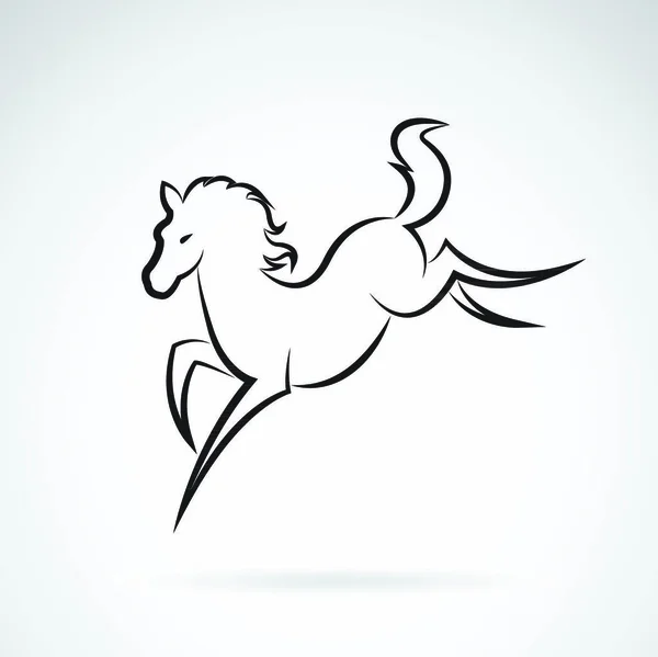 Imagem Vetorial Desenho Cavalo Sobre Fundo Branco —  Vetores de Stock