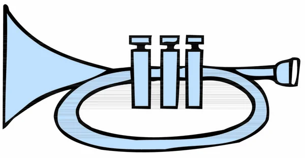 Значок Тромбона Векторная Иллюстрация — стоковый вектор