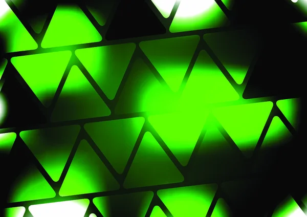 Grüner Abstrakter Hintergrund Dreiecksformen Grüntönen — Stockvektor