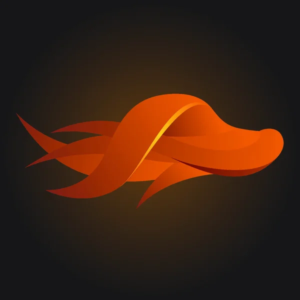 Geïsoleerd Abstract Hond Logo Element — Stockvector