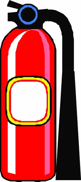 Feuerlöscher Flaches Symbol Vektorillustration — Stockvektor