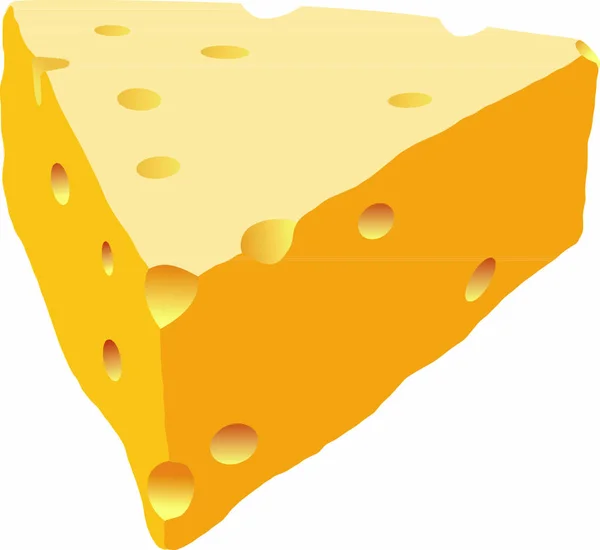チーズの塊です — ストックベクタ
