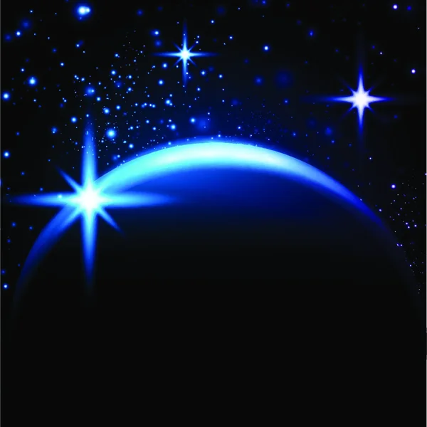 Χώρος Νύχτα Αστέρια — Διανυσματικό Αρχείο