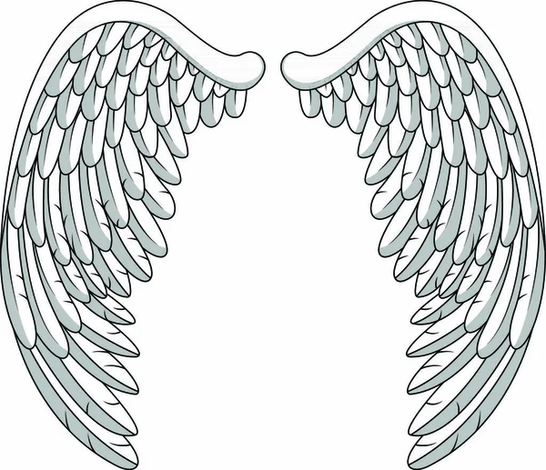 Ilustración Vectorial Alas Ángel — Vector de stock