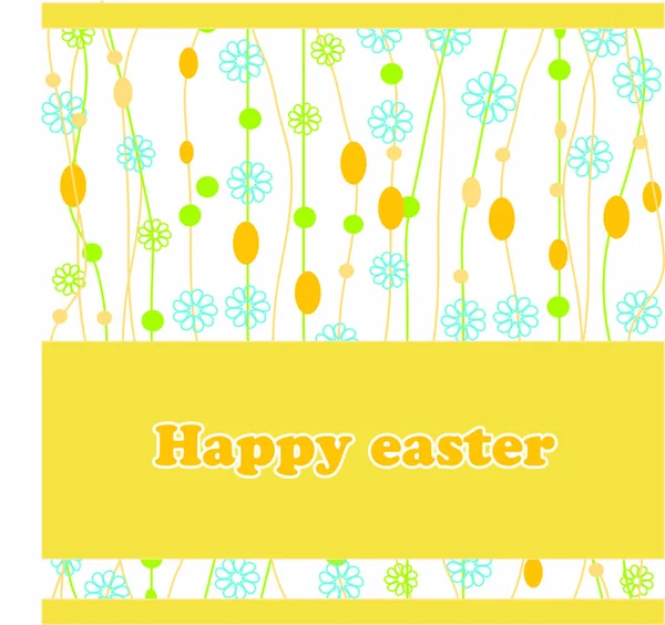 Tarjeta Pascua Con Dos Huevos Dibujados Mano — Vector de stock