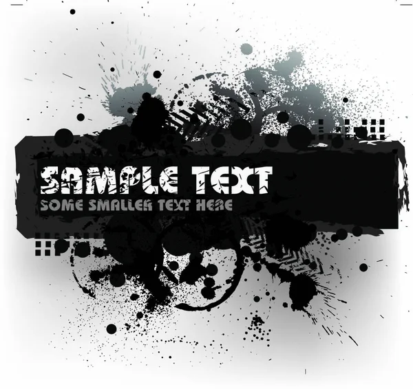 Grunge Background Blots Place Your Text Black White — Stock Vector