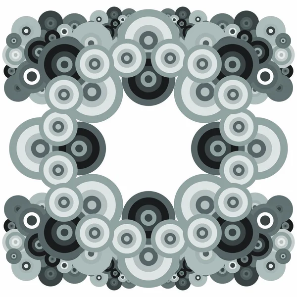 Illustration Vectorielle Monochrome Abstraite — Image vectorielle