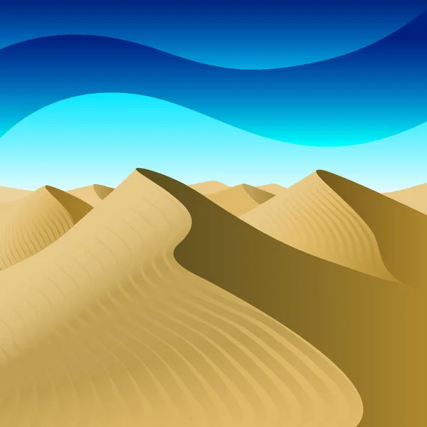 Иллюстрация Плоской Иконки Пустыни Векторная Иллюстрация — стоковый вектор