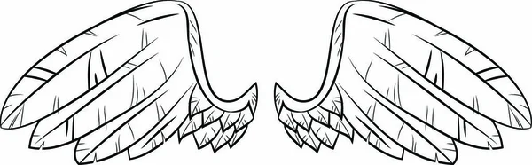 Векторные Иллюстрационные Крылья Eps — стоковый вектор