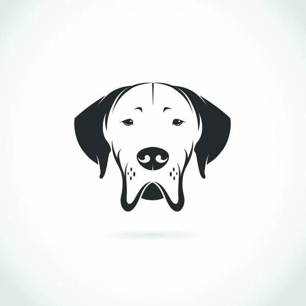 Векторное Изображение Головы Собаки Белом Фоне — стоковый вектор