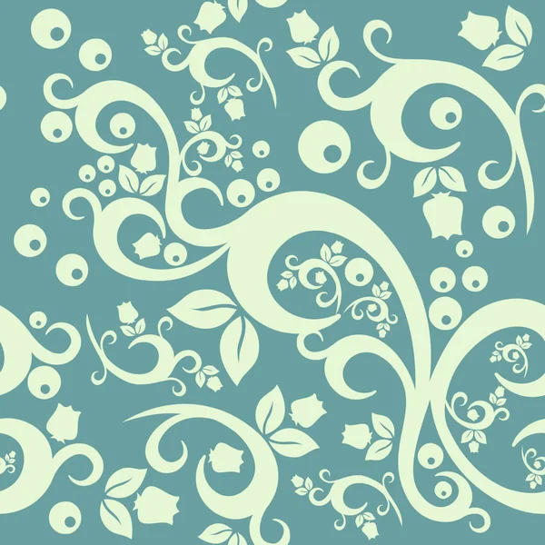 Elegante Floral Vintage Sin Costuras Fondo Del Patrón Para Diseño — Vector de stock