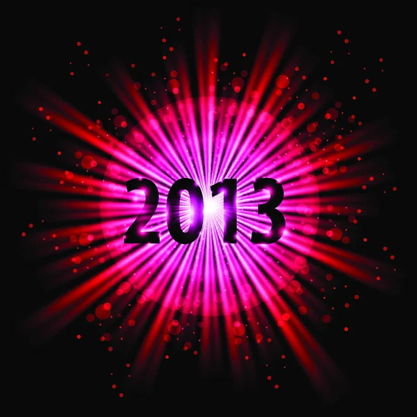 Κόκκινο Αφηρημένο Ευτυχισμένο Νέο Έτος Είκοσι Δεκατρία Φόντο — Διανυσματικό Αρχείο