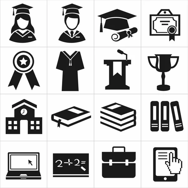 Educación Icono Ilustración Vectorial — Vector de stock