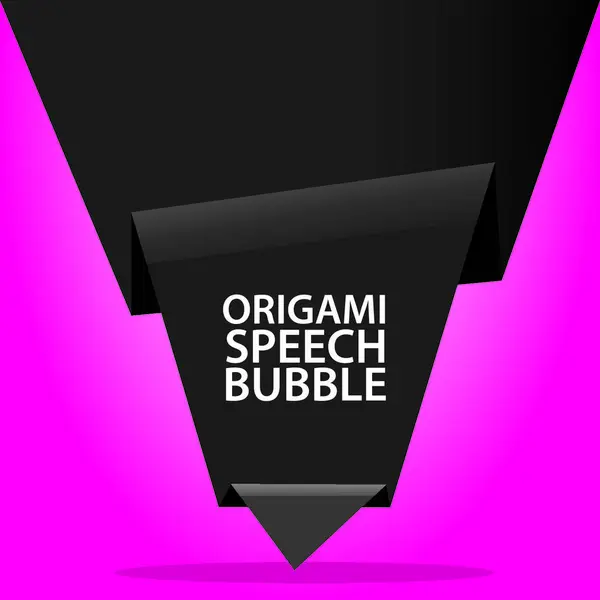 Вектор Абстрактною Бульбашкою Мови Орігамі — стоковий вектор