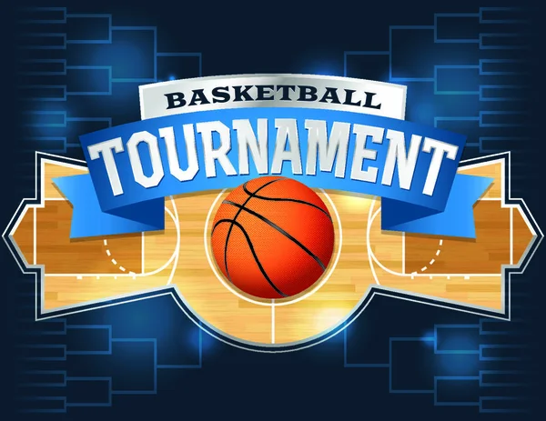 Vector Illustration Basketball Tournament Concept Vector Eps File Available Eps — Stock Vector