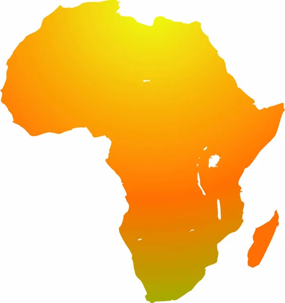 アフリカ大陸の概要 — ストックベクタ