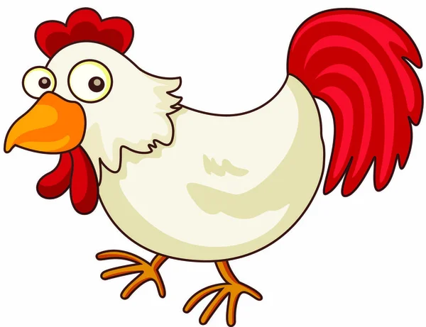 Illustration Chicken Cartoon — Stock Vector