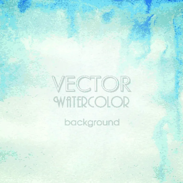Abstraktní Modré Rozmazané Pozadí Akvarel Textury Vektorová Ilustrace Eps — Stockový vektor