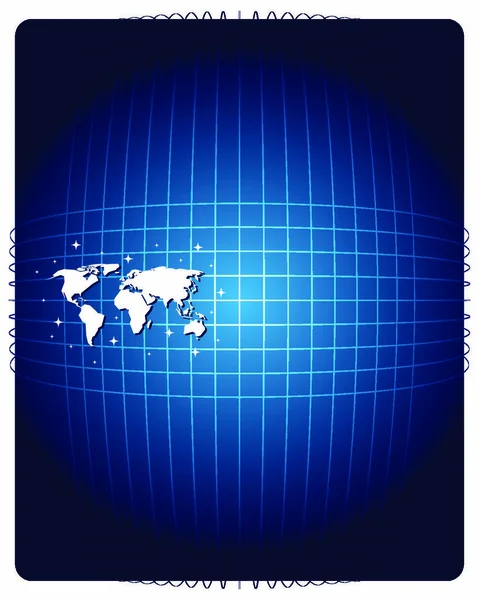 Παγκόσμιος Χάρτης Και Βέλη — Διανυσματικό Αρχείο