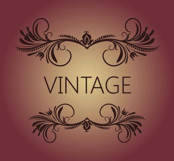 Illustratie Vintage Achtergrond Kaart Voor Design Vector — Stockvector