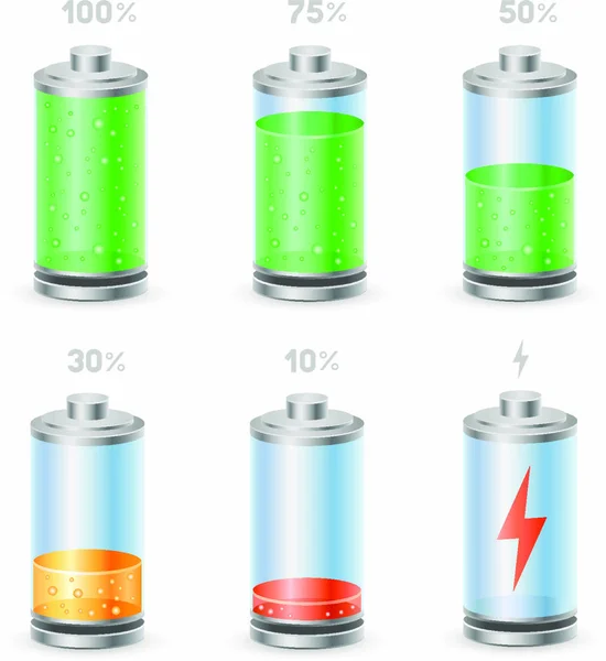 Icône Batterie Sur Fond Blanc — Image vectorielle