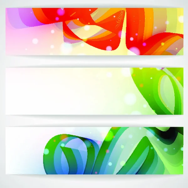 Banner Abstrato Colorido Ilustração Vetorial Eps — Vetor de Stock