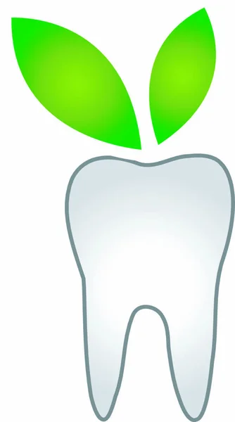 Logo Icona Piatta Del Dentista Illustrazione Vettoriale — Vettoriale Stock