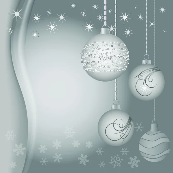 Ilustración Vectorial Decoración Navidad Bola Navidad — Vector de stock