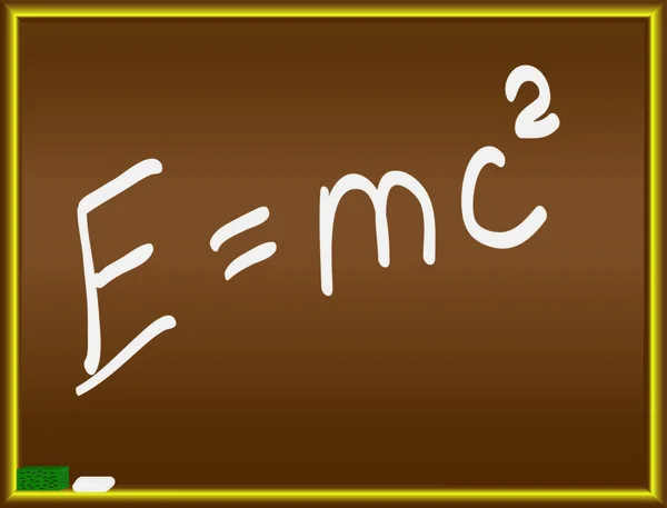 Формула Ейнштейна Ілюстрації Вектора Дошки — стоковий вектор