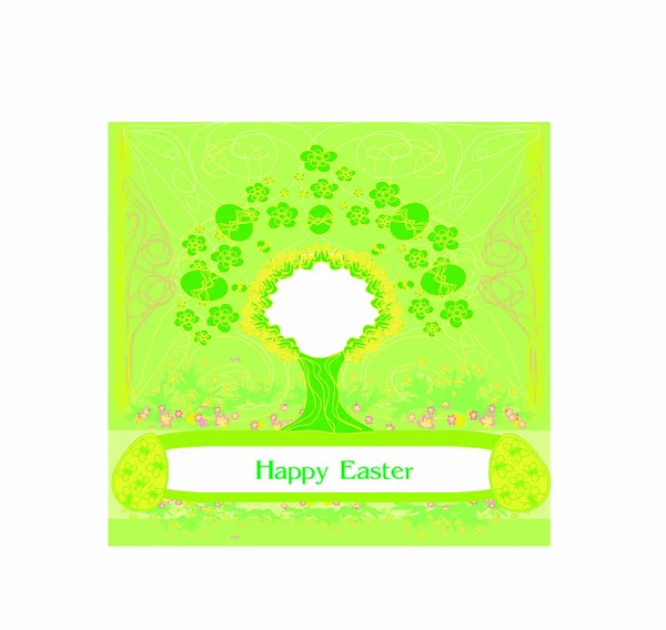 Árbol Pascua Icono Plano Vector Ilustración — Vector de stock