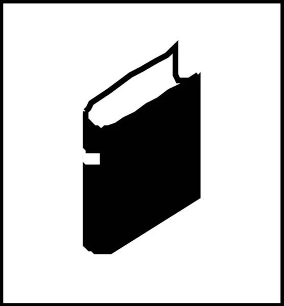 Libro Icona Piatta Illustrazione Vettoriale — Vettoriale Stock