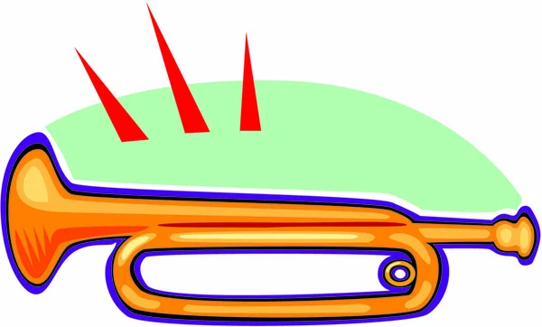Значок Тромбона Векторная Иллюстрация — стоковый вектор