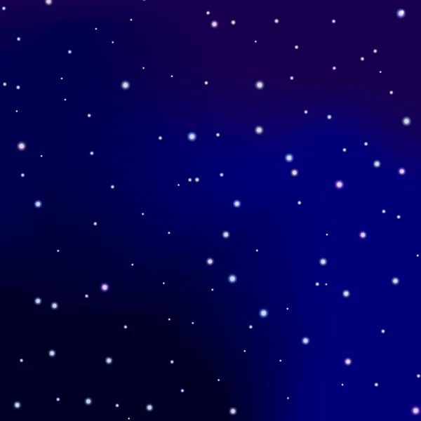 Hermosa Estrella Noche Cielo Fondo — Vector de stock