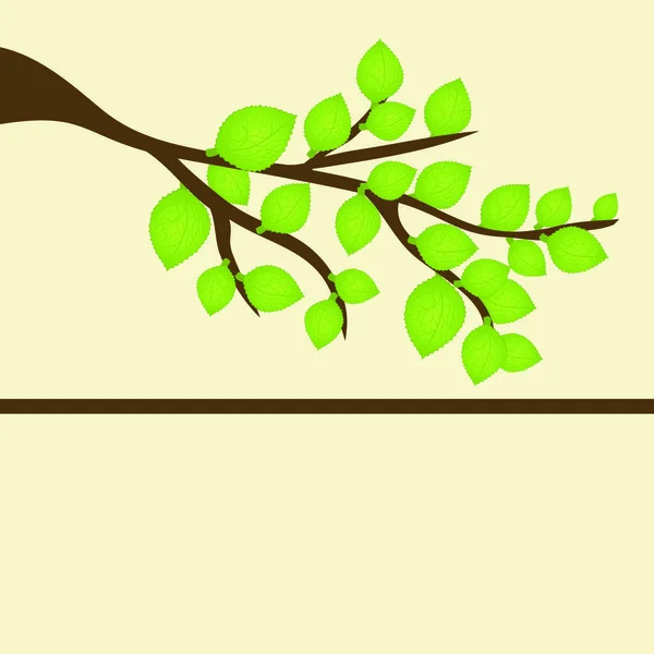 Abstract Autumn Tree Graphic Illustration — Stock Vector