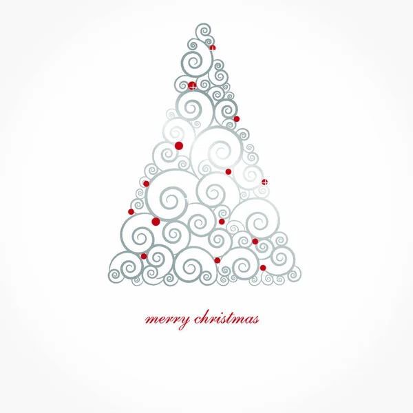 Arrière Plan Noël Avec Arbre Noël Illustration Vectorielle — Image vectorielle