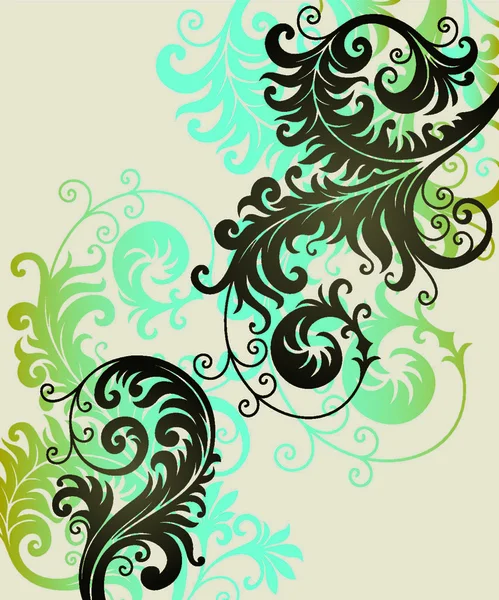 Ornamento Vectorial Estilo Flor — Vector de stock