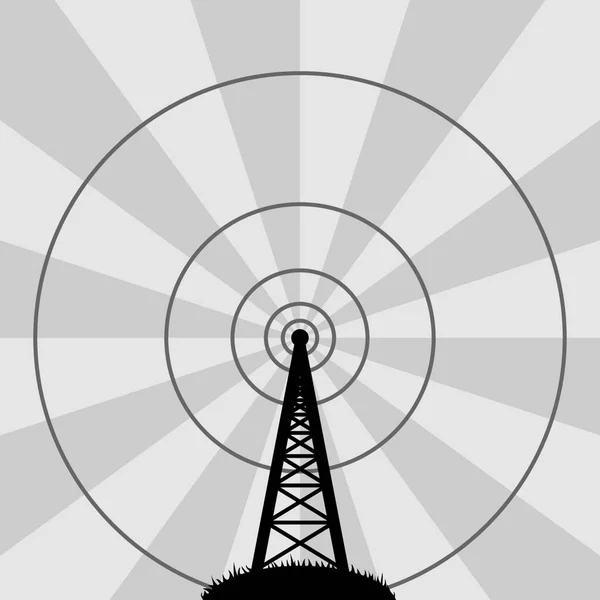 Векторная Иллюстрация Радиовышки — стоковый вектор