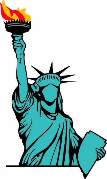 Statue Liberty New York City — Stock Vector