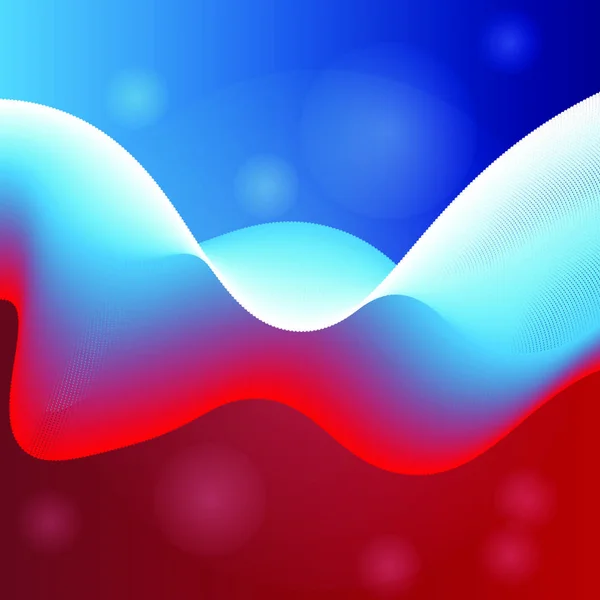 Σημαία Ρωσίας Μορφή Του Κύματος Vector Illustration Eps — Διανυσματικό Αρχείο