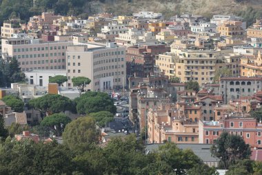 Aziz Peter Bazilikası 'nın manzarasından Roma manzarası.