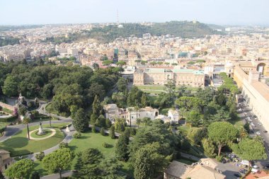 Aziz Peter Bazilikası 'nın manzarasından Roma manzarası.