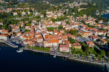 Menaggio - Como Gölü - Panoramik hava görüntüsü