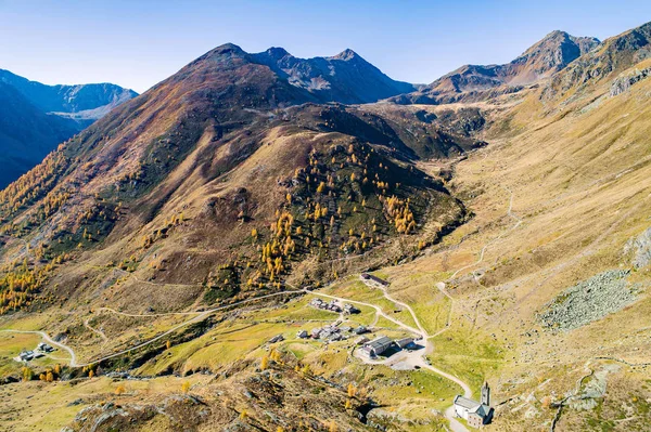 Valle Grosina Valtellina Malghera Santuario Virgen Nieve —  Fotos de Stock