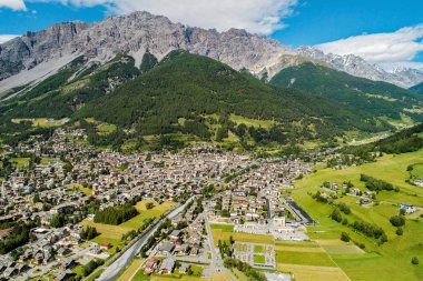 Bormio - Valtellina (It) - Panoramik hava görüntüsü